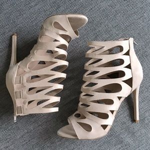 ALDO heels, nude, size 7